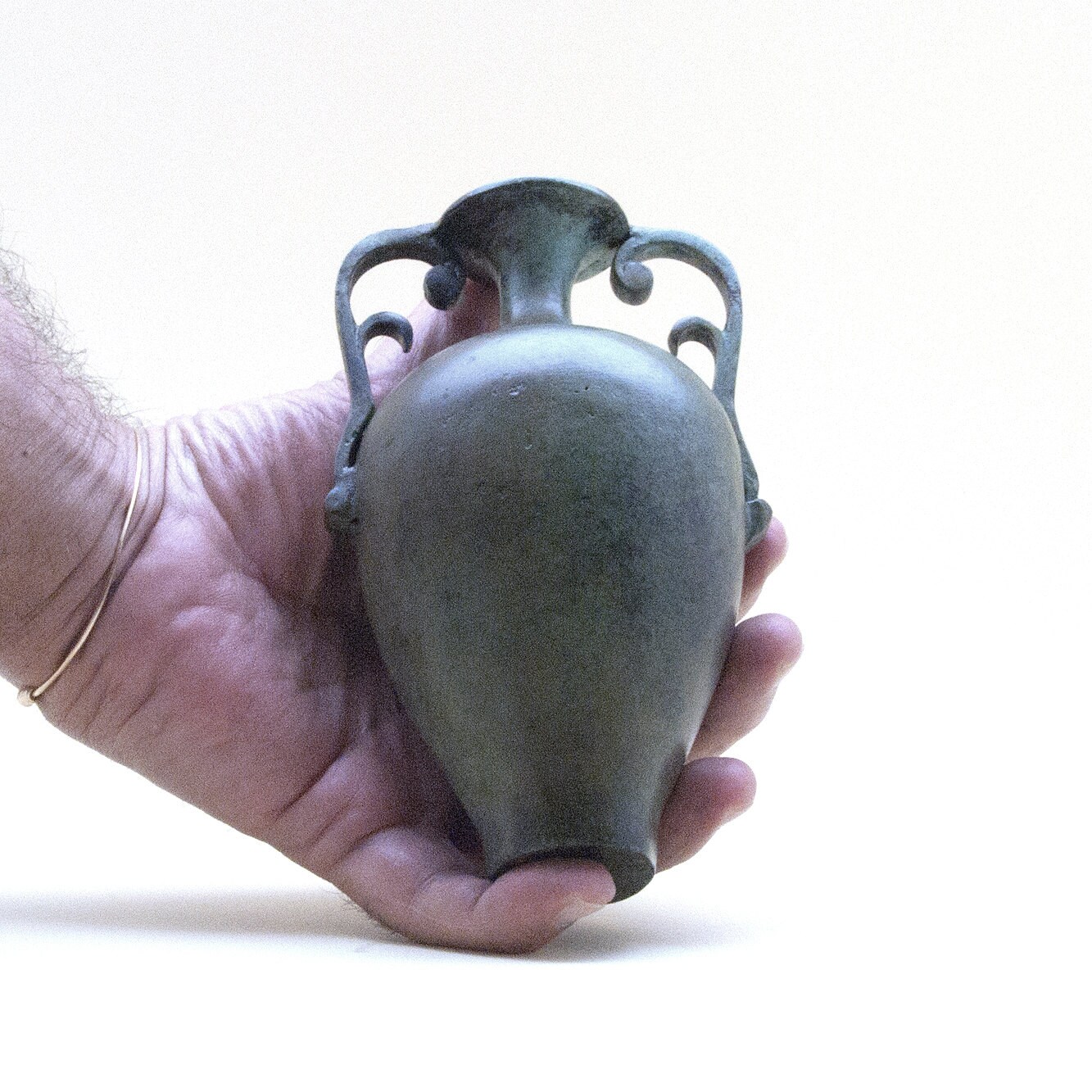 Amphora Greek Bronze Vessel with Handles