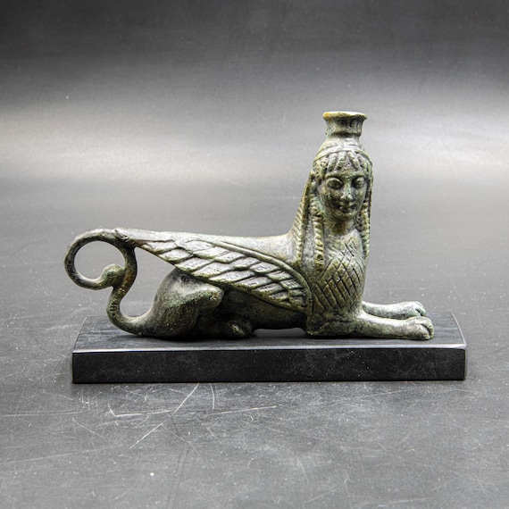 古代ギリシャのスフィンクス神話上の生き物ブロンズ像、ギリシャ神話の
