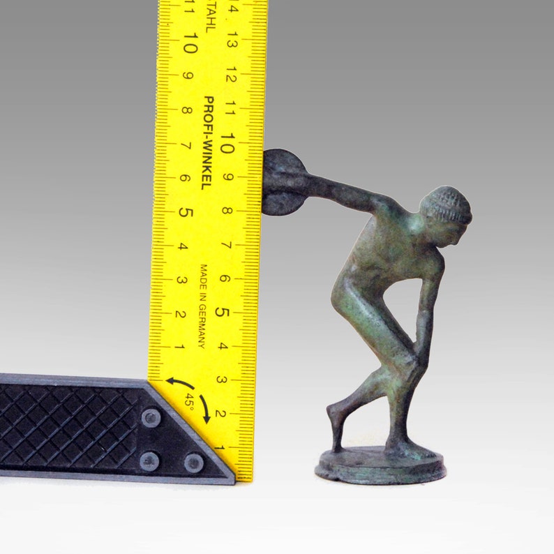 BronzeSkulptur griechische Diskuswerfer Athlet Statue Etsy