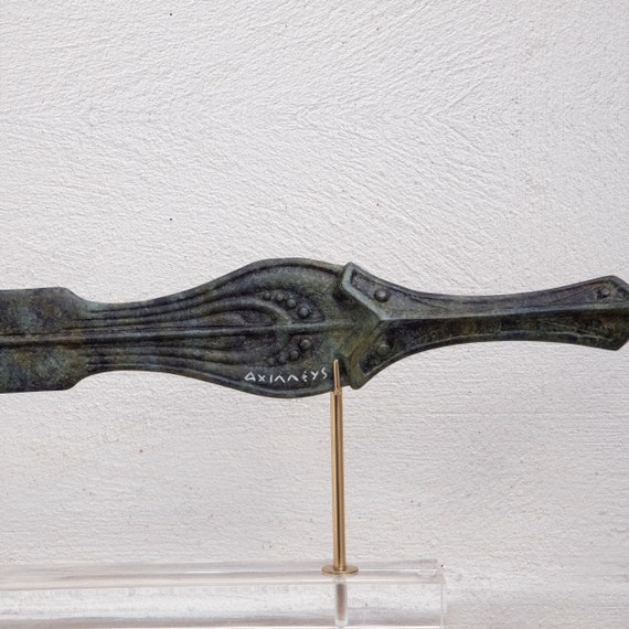 アキレス王の装飾剣（博物館レプリカ）、古代ギリシャのトロイアの英雄