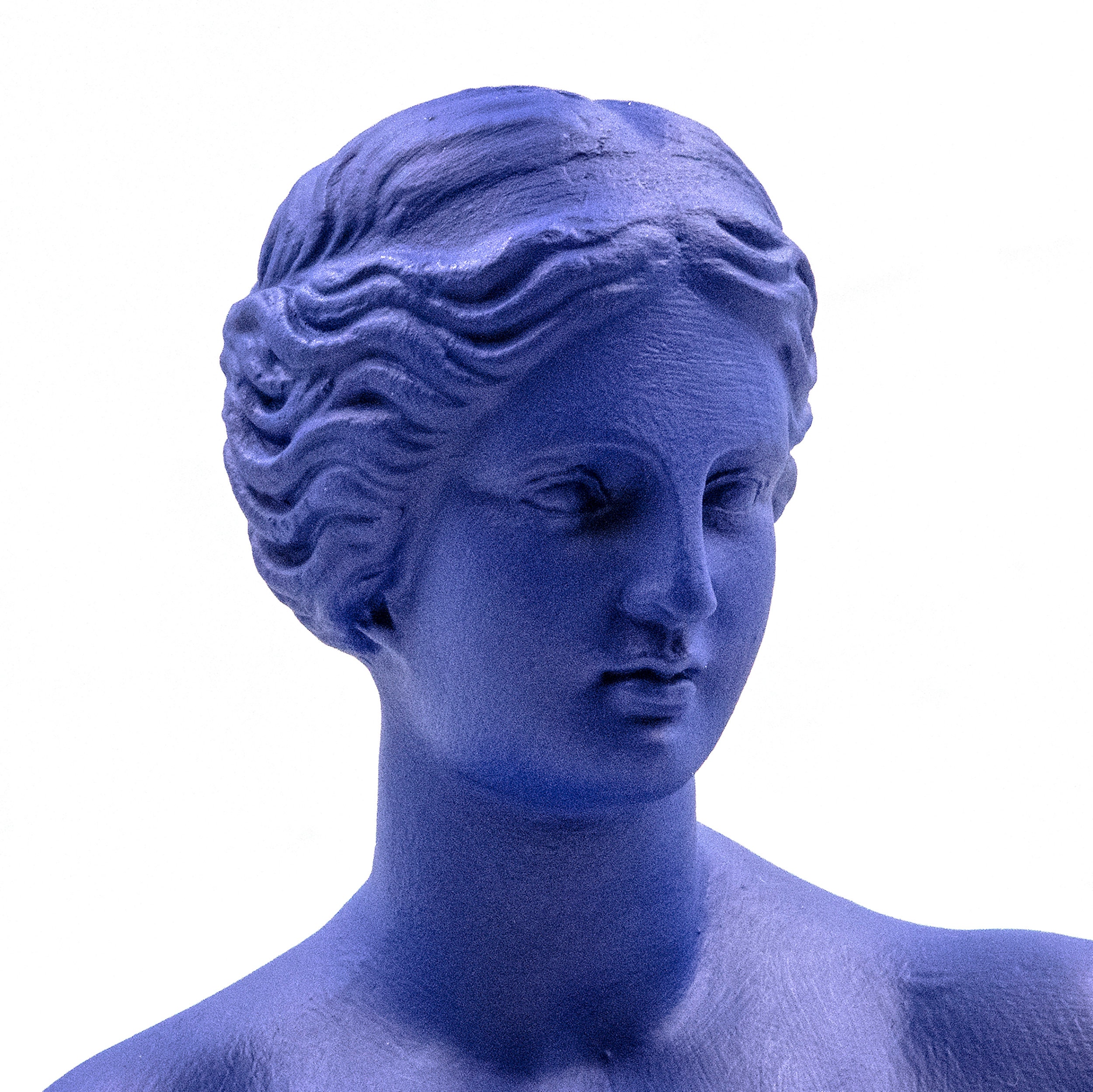 Bust Venus de Milo Pop Art Blue Statue, Greek Goddess of Love Aphrodite ...