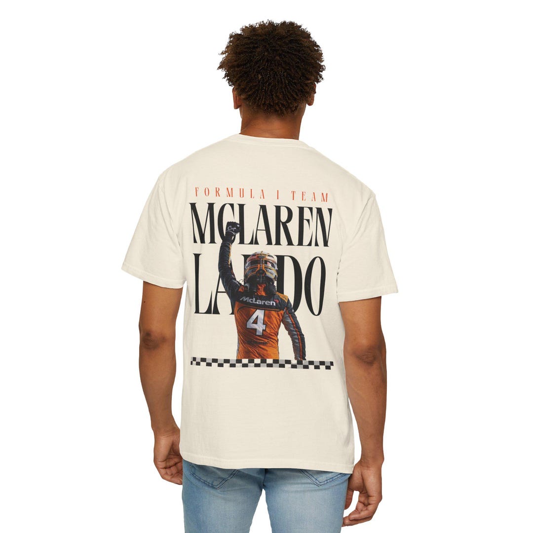 Lando Racing Driver Sign Mclaren Lando Racing Graphic T-shirt | Formula 1 Driver Lando Norris ...