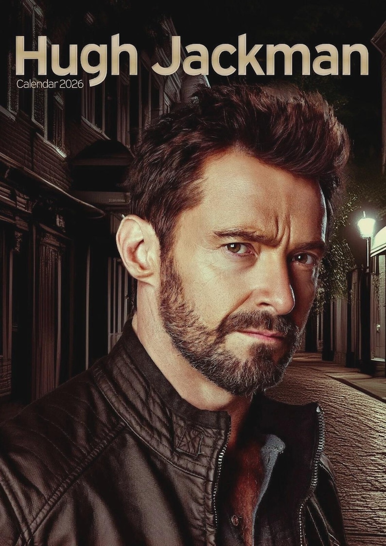 Hugh Jackman 2026 Calendar Wall Large A3 Size Etsy Il A1o3 