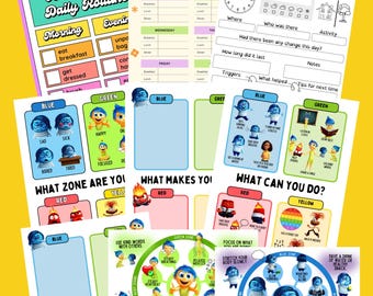 Planner per l'autismo e l'ADHD / Routine quotidiana per bambini, monitoraggio delle crisi di nervi (digitale)