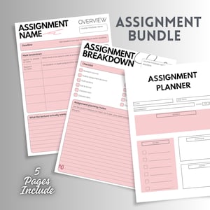 Assignment Tracker Google Sheets, Student Planner Spreadsheet, Homework Tracker, Study Planner, College Organizer, Academic Planner 2026