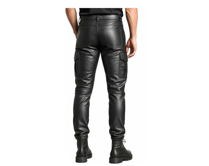 Handmade Slim Fit Lambskin Leather Pants – Moto Biker Trousers