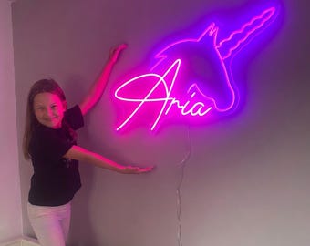 Custom Kids Name Sign, Personalised LED Name Light, Nursery Sign, Bedroom Neon, Wall Decor, Gift for Kids , Kids Room Neon Sign, Name Signs