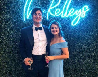 Wedding Neon Sign | Custom Last Name Neon | Wedding Gift | Wedding Decor | Custom Neon Sign | Family Name Neon Sign | LED Home Decor
