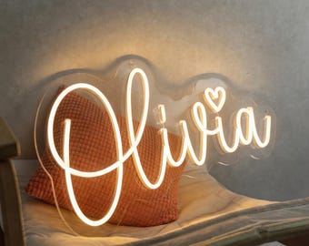 Personalised Name Light, Custom Kids Neon Signs, Bedroom Nursery Sign, Room Decor, Kids Name LED, Name Wall Art, Custom Aesthetic Sign