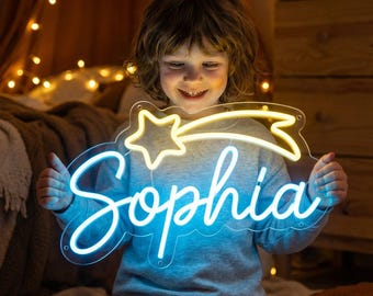 Custom Neon Sign For Kids, Custom Name Neon Sign, Home Decor, Bedroom Decor, Personalized Gift For Kids, Kids Room Decor, Wall Decor