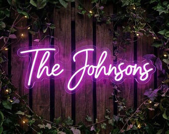 Custom Neon Wedding Sign, Neon Custom Wedding Decor, LED Light for Wedding Backdrop, Neon Name Signs, Name LED Light, Neon Wedding Decor
