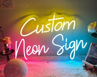 Neon Custom Sign, LED Neon Decor, Wedding Neon Signs, Custom Wall Art, Neon Name Sign, Neon Home Decor, Custom Bar Sign, Light Up Neon Sign