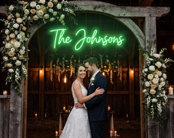 Wedding Custom Names, Neon Custom Signs, LED Light for Wedding Backdrop, Neon Name Signs, Name LED Light, Neon Wedding Decor, Neon Names