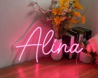 Custom Name Neon Sign, Personalised LED Name Light, Neon Custom Names, Custom Text, Wall Art Decor, Home Decor, Kids Birthday Gift