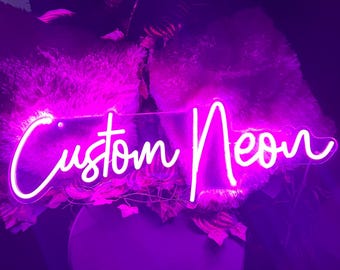 Custom Sign, Neon light Sign, Neon Party Sign, Gaming Room Neon Sign, Kids Name Sign, Neon Wedding Sign, Custom Neon Sign, LED Sign