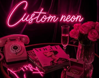 Neon Custom Sign, Personalised Neon Name Sign, Neon Home Decor, Custom Wedding Neon Sign, LED Light Sign, Wall Light Sign