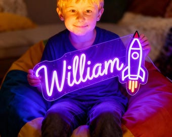 Neon Custom Kids Names| Personalized LED Bedroom Wall Light | Baby Room Decor | Birthday Gift | Playroom Neon Sign | Neon Light
