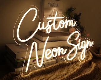 Personalised Neon Custom Sign, Custom Wall Decor, Wedding Neon Sign, Bedroom Wall Sign, Couple Neon Sign,LED Name Light, Aesthetic LED Neon