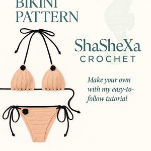 Crochet bikini pattern, bikini pattern, DIY crochet bikini  pattern, all  sizes bikini pattern, crochet easy pattern, crochet bikini pattern