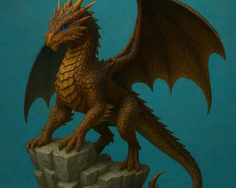 Dragon STL File for 3D Printing | Fantasy Creature Sculpture | High Detail Dragon Model | Resin & FDM Ready | Instant Download STL
