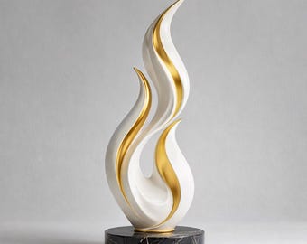 Abstract Sculpture STL File | Modern Decor Model | Luxury Flame Design STL | Minimal Art | High Detail | Resin Ready | Instant Download
