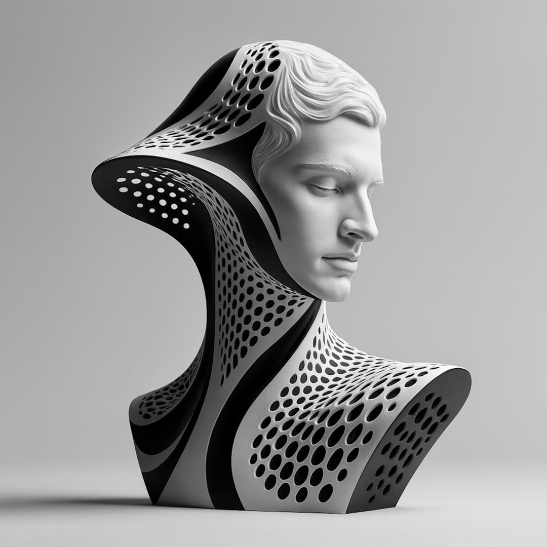 Abstract Sculpture 3D STL Model | Modern Decorative Art Statue for 3D ...