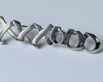 Vintage Tiffany & Co  Sterling Silver Paloma Picasso XXXOOO Pin - 1983