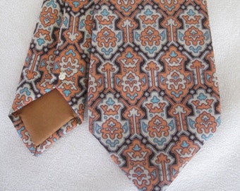 Pierre Cardin Geometric Necktie Cravat Vintage 1970s