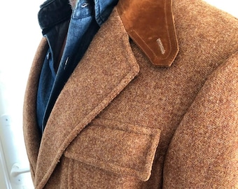 Vintage 1977 Paley Half Norfolk Rust Tweed Jacket