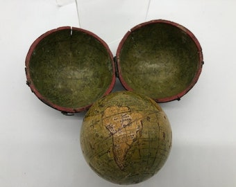 Miniature Terrestrial Pocket Globe in Celestial Case – Circa 1740
