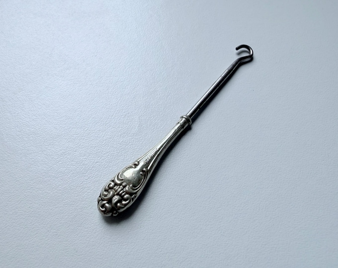 Antique Sterling Silver Button Hook