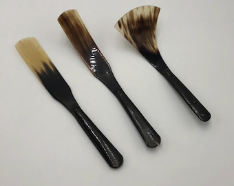 Vintage Buffalo Horn Serving Utensils - Set of 3