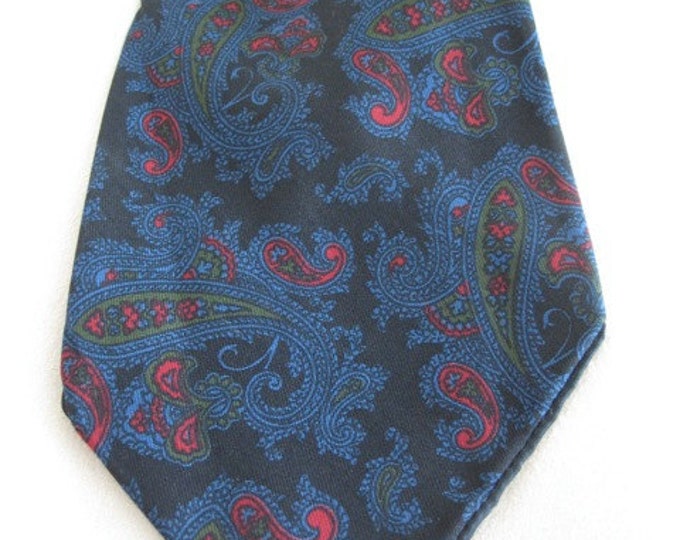 Pierre Cardin Ancient Madder Paisley Necktie Cravat Vintage 1970s