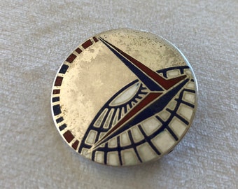 WWII USAAF Air Transport Command Crest , Original  China Burma India Hump Pin - CBI - 1942