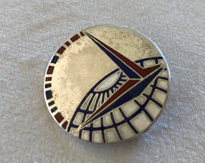 WWII USAAF Air Transport Command Crest , Original  China Burma India Hump Pin - CBI - 1942