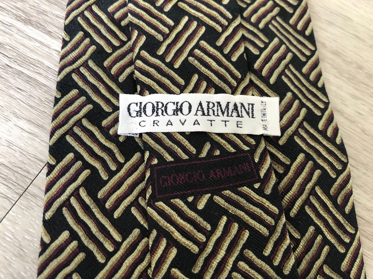 Vintage 1990s Giorgio Armani Silk Cravat Necktie - Etsy