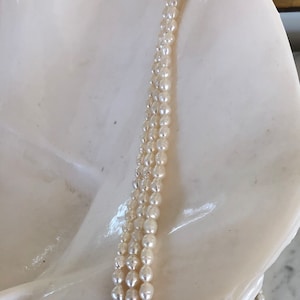 Vintage Trio Freshwater Rice Pearl Endless Strand Necklaces