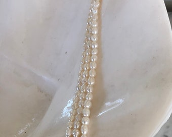Vintage Trio Freshwater Rice Pearl Endless Strand Necklaces