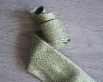 Bvlgari Vintage Lime Green Silk Tie – 1990s