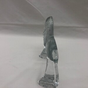 Vintage Kosta Boda Glas Löwe Figur aus der Zoo Serie von Erik Höglund 1970er Jahre Bild 3