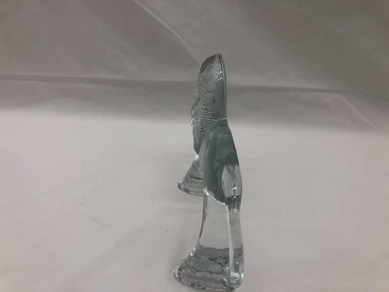 Vintage Kosta Boda Glas Löwe Figur aus der Zoo Serie von Erik Höglund 1970er Jahre Bild 3
