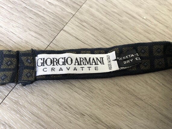 Vintage 1990s Giorgio Armani Navy and Taupe Geome… - image 3