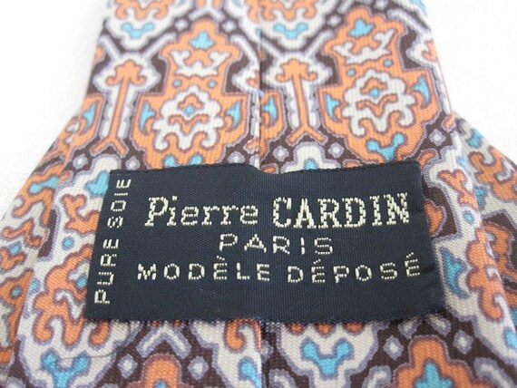 Pierre Cardin Geometric Necktie Cravat Vintage 19… - image 4