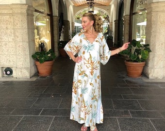 C≈2≈C - The Caftan – Fanciful Sea Shell Print, One-of-a-kind, Handmade Caftan