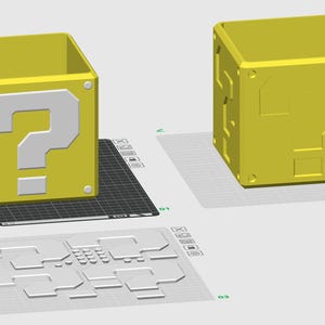 15cm Question Mark Box Storage, gift, easy print *3D Digital Files STL 3mf*