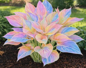 Plus de 200 graines d'hosta – Plantes vivaces d'ombrage de couleurs mélangées