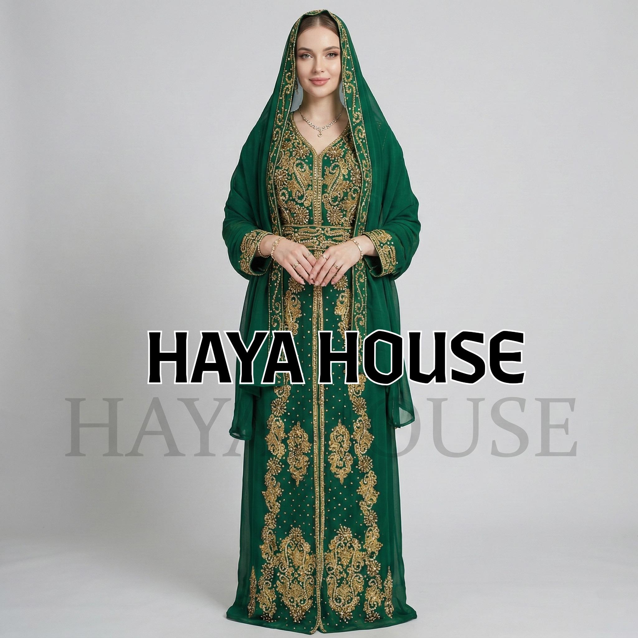 Emerald Green Muslim Dress - Etsy Emerald Green Muslim Dress - Etsy