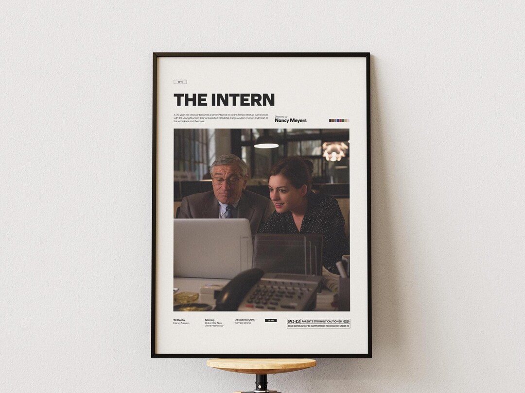 The Intern Poster Robert De Niro And Anne Hathaway Poster Nancy The Intern Poster Robert De Niro And Anne Hathaway Poster Nancy