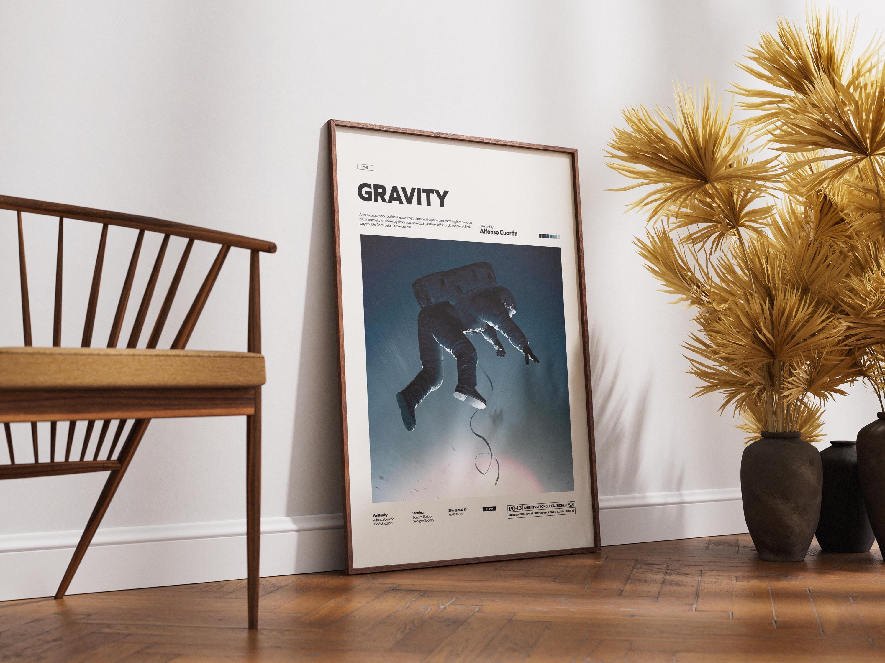 Gravity Poster, Sandra Bullock and George Clooney Starring Gravity