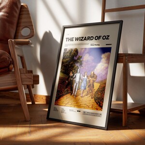 The Wizard of Oz Poster, Victor Fleming 1939 Film The Wizard of Oz Print Poster, Judy Garland Poster, Iconic Movie Print, Cinematic Wall Art image 3